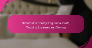Dehumidifier Budgeting: Initial Costs, Ongoing Expenses and Savings