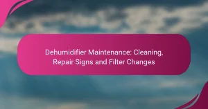 Dehumidifier Maintenance: Cleaning, Repair Signs and Filter Changes