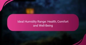 Ideal Humidity Range: Health, Comfort and Well-Being